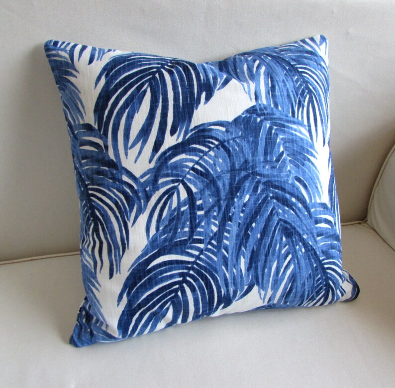 CALICO WEDGEWOOD Decorative Pillow Cover Blue 18x18 20x20 Etsy
