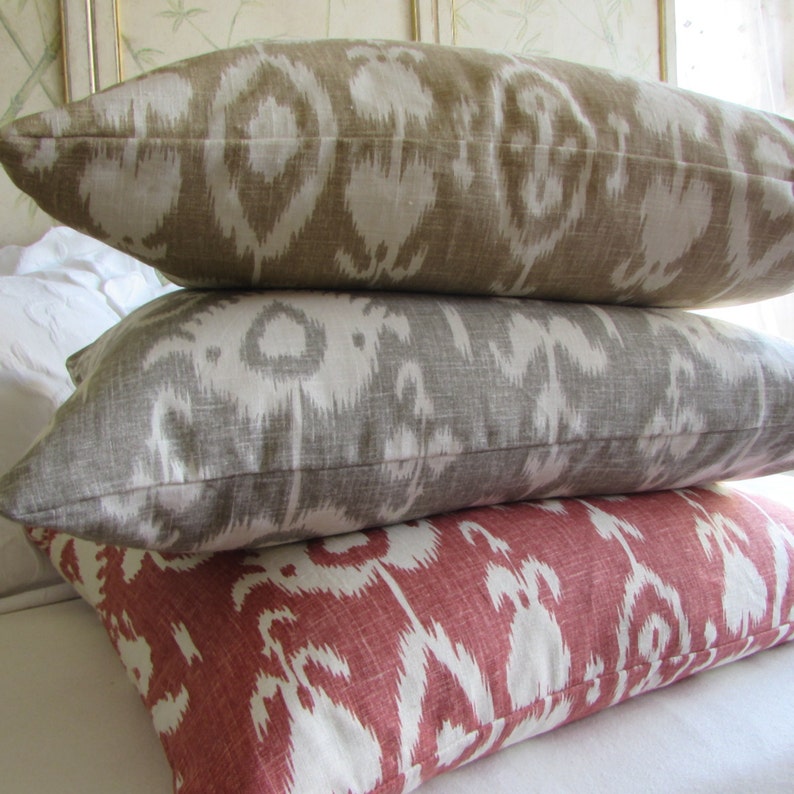 EURO Pillow Cover 24x24 Decorative Linen Kravet Bristow Smoke Etsy