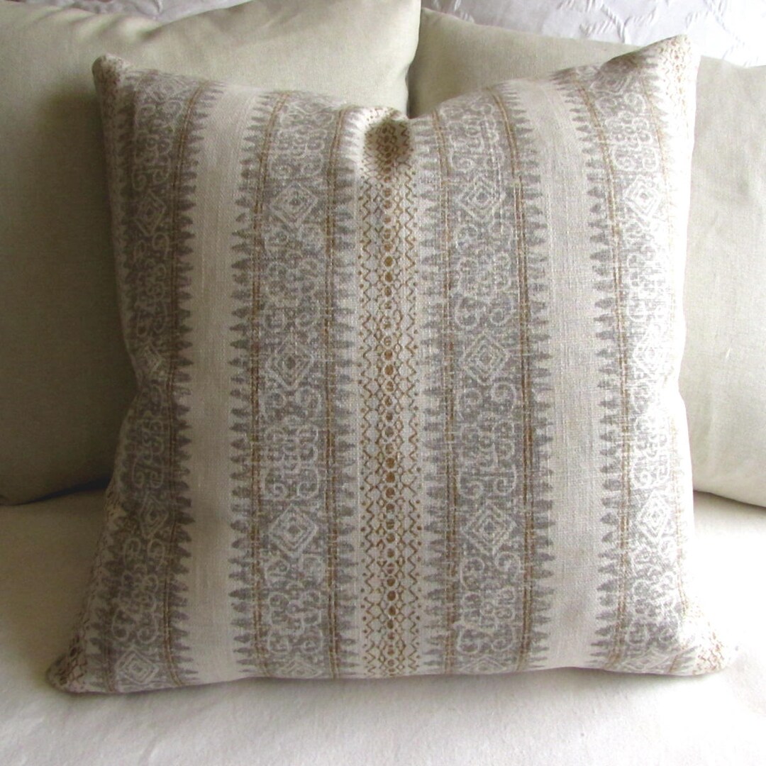 Frascati Flax Linen Pillow Cover 20x20 Etsy