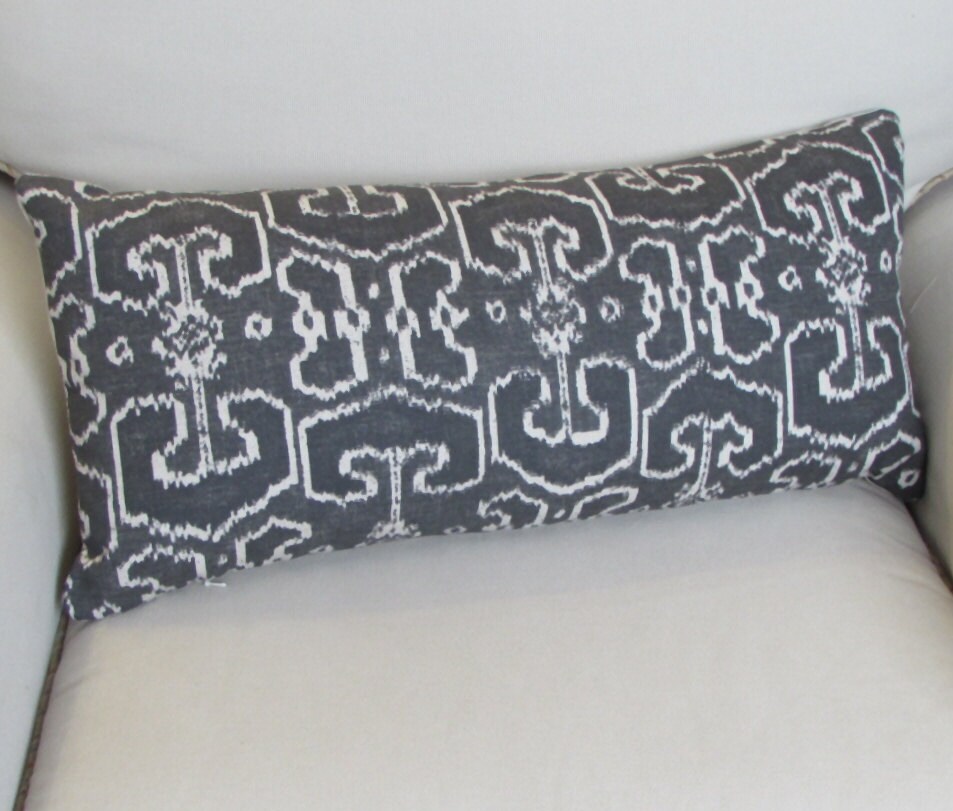 BENGALI GRAY Decorative Designer Pillow 13x26 Etsy UK