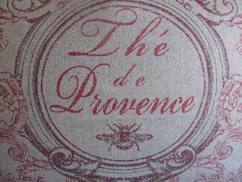 PROVENCE french country pillow cover 22x22 red motif