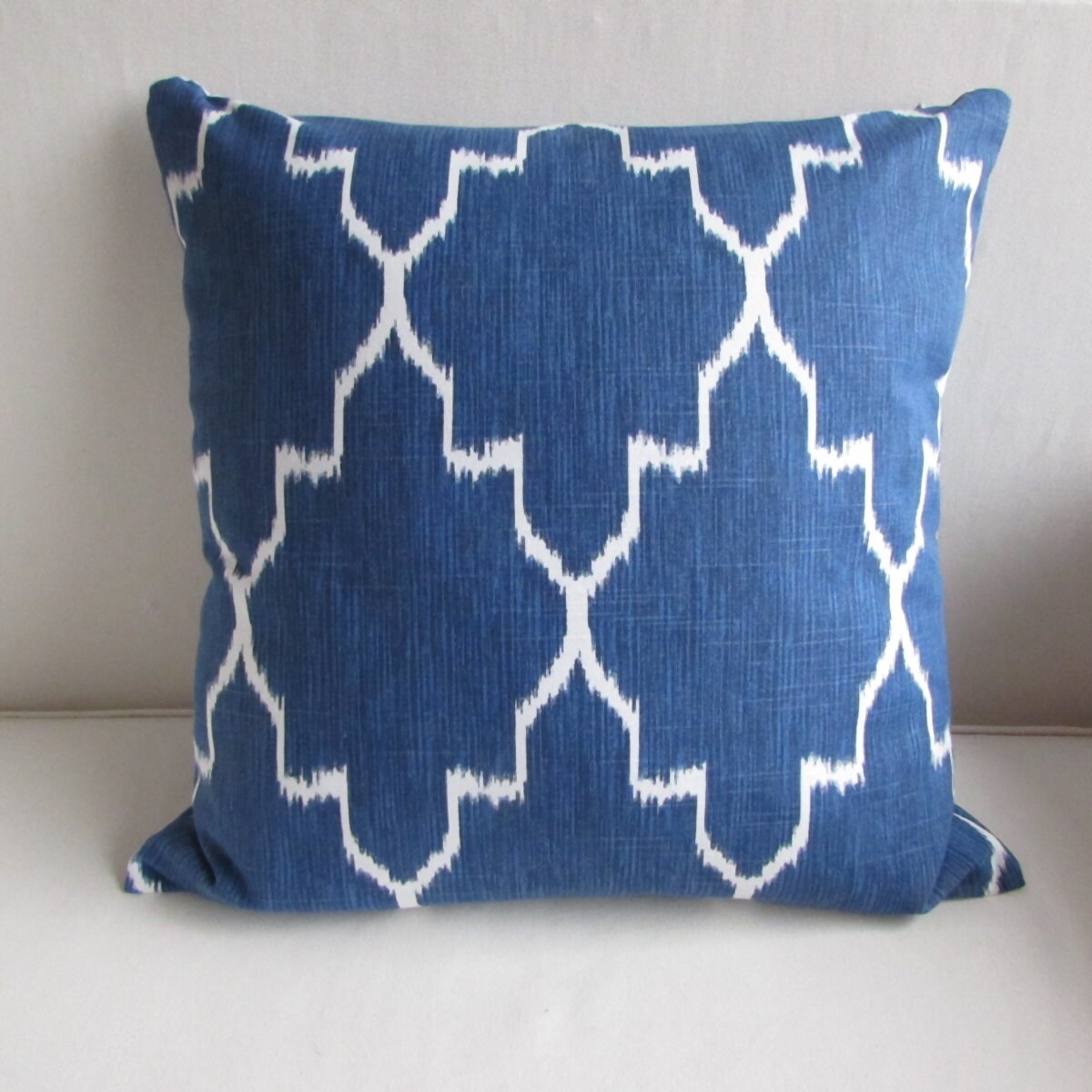 MONACO COBALT Blue White Pillow Cover 18x18 20x20 22x22 24x24 Etsy