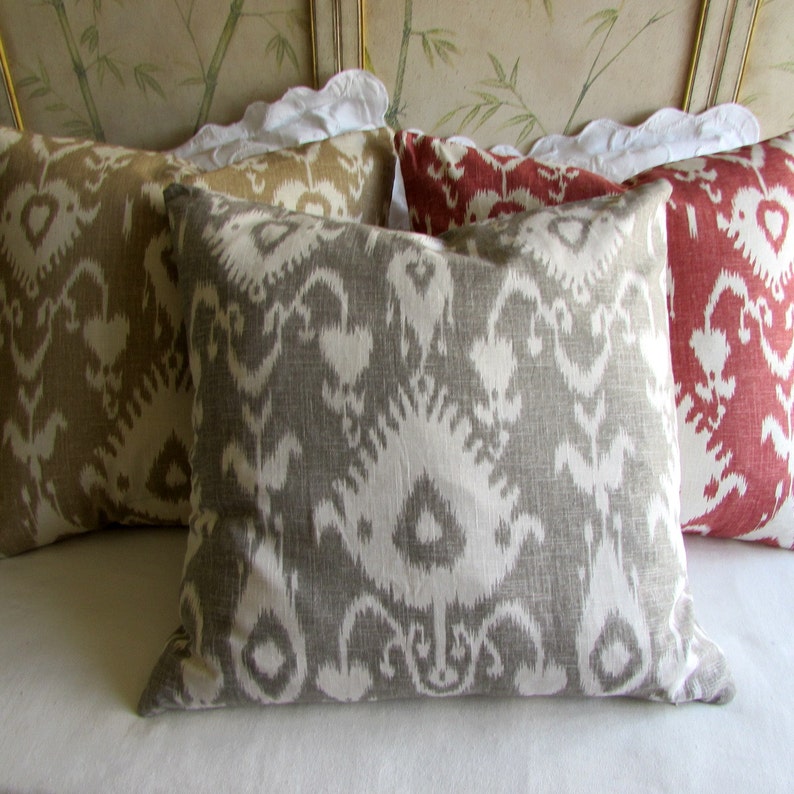 EURO Pillow Cover 24x24 Decorative Linen Kravet Bristow Smoke Etsy