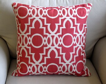 BERMUDA ROUGE decorative designer pillow cover