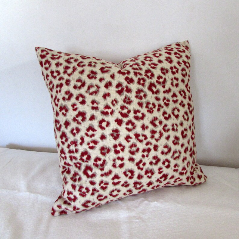 CHEETAH LINEN Lumbar Bolster Throw Pillow 13x26 Insert Etsy