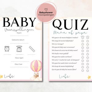 Babyparty-Ausfüllkarten