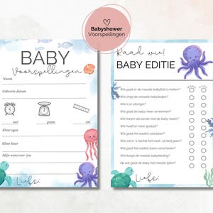 Ausfüllkarten für die Babyparty