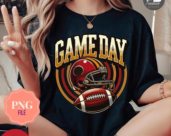 Game Day Football Helmet PNG: Touchdown Design (Digital Download)