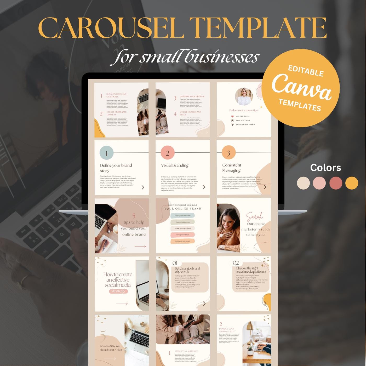 Canva Carousel Templates for Every Business | Carousel | Instagram ...