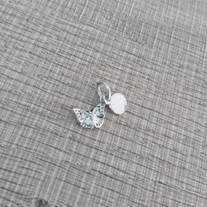 ale s925 pandora blue butterfly  quote double dangle charm