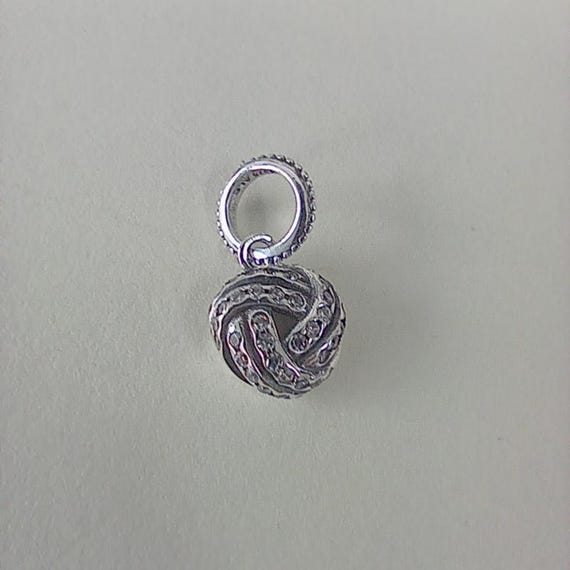 Ciondolo pandora sterling silver scintillante nodo d'amore