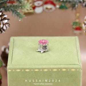 S925 Sterling Silver Resin Flower Butterfly Loose Beads Pandora Style