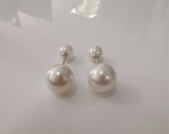 Pandora Posey Pearl Diamond Compose Earrings