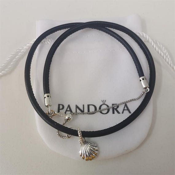 Pandora Leather Choker Pandora Black Leather Choker Necklace
