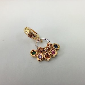 pandora gold  the avengers infinity stone charm