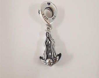 pandora s925 ale silver  virgin mary dangle charm