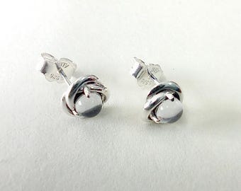 PANDORA April Birthstone Eternity Circle Stud Earrings