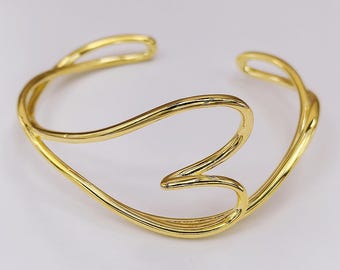 PANDORA Organically Shaped Heart Bangle ALE