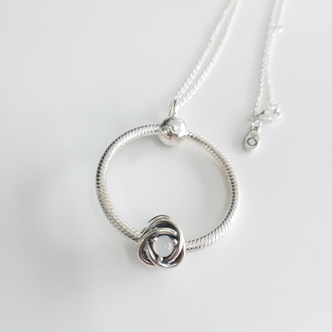 Pandora Jewelry Birthstone Pandora O Charm Necklace Pandra
