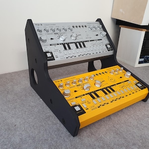 Behringer TD3 RD8 RD78 Dual Valchromat Stand from Synths And Wood