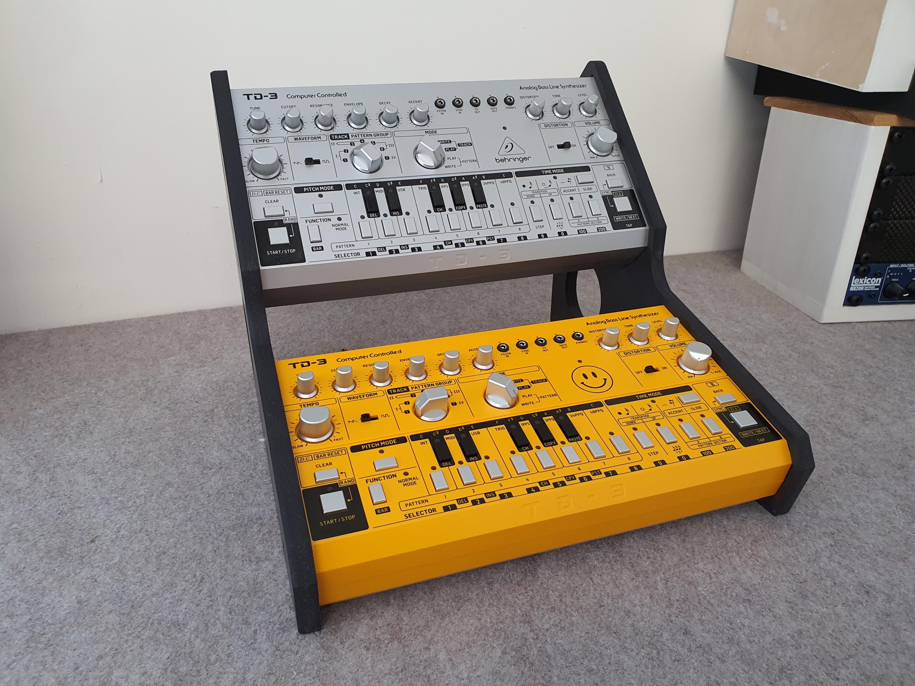 Behringer TD3 RD8 RD78 Dual Valchromat Stand From Synths and Wood