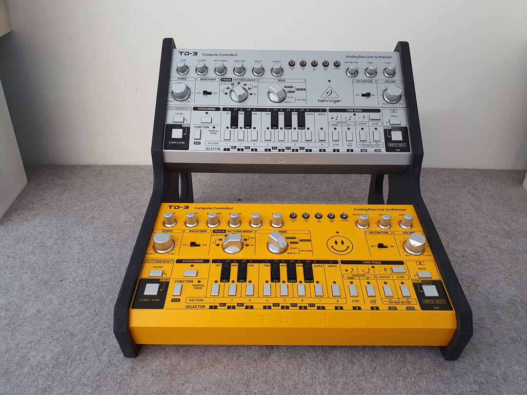 Behringer TD3 or RD6 Black Valchromat Dual Wooden Stand From Synths and ...