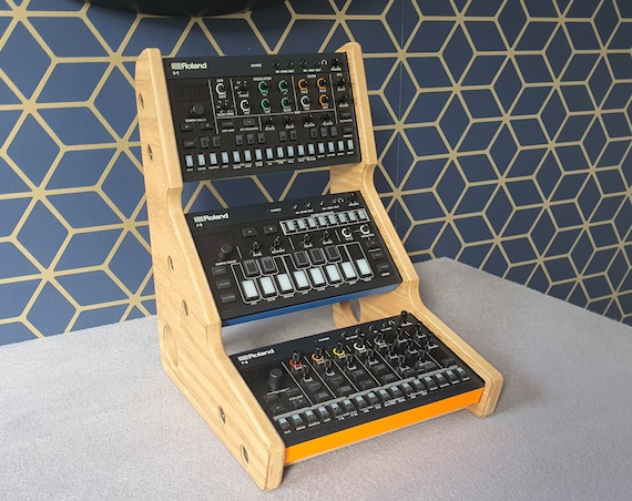 Roland AiraJ-6・T-8・S-1コンパクトシリーズ用3段木製ラック Roland AiraJ-6・T-8・S-1コンパクトシリーズ用3段木製ラックの