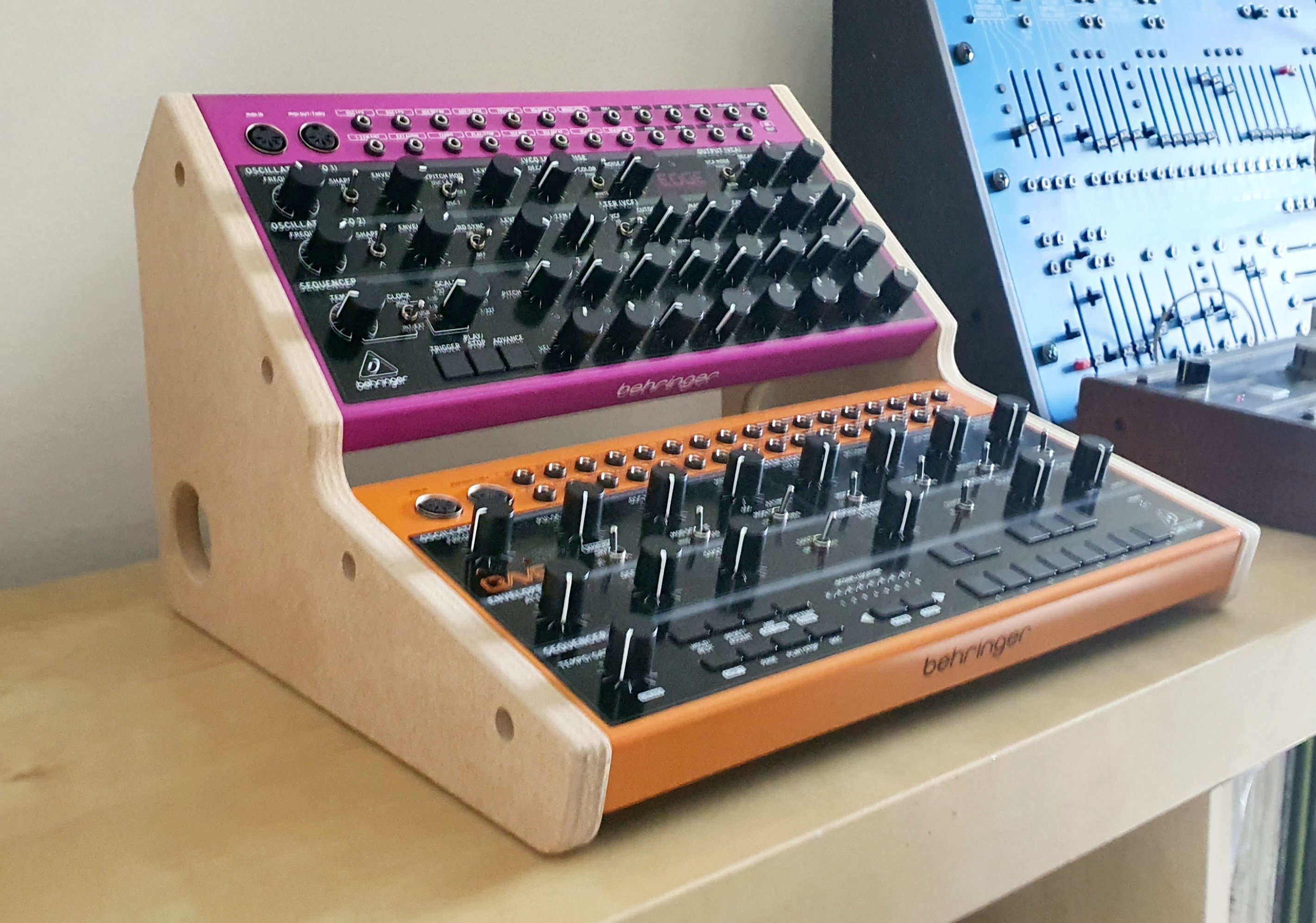 2x Behringer Crave & Edge Dual MDF Synth Stand - Etsy