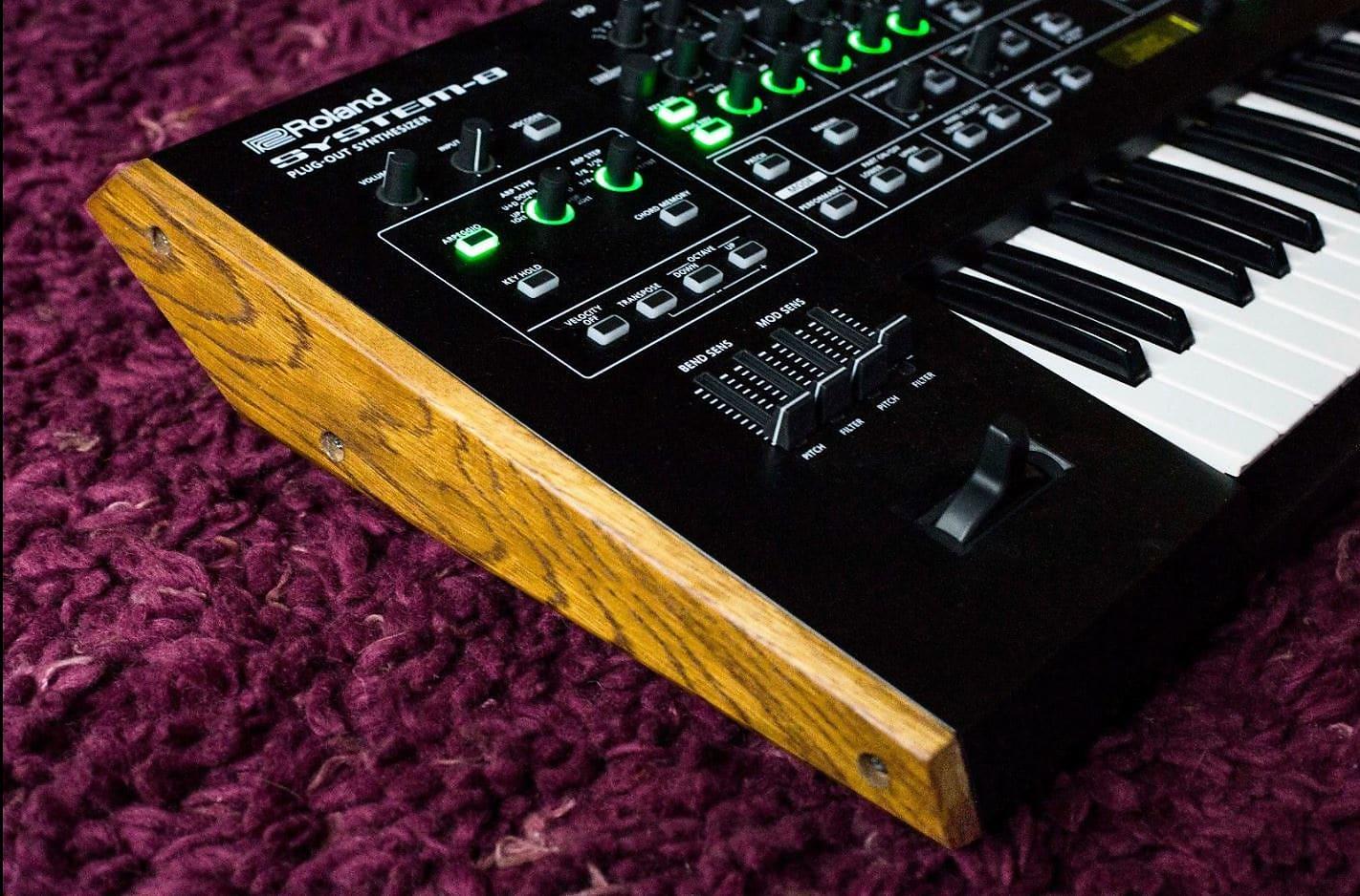 Roland System 8 Solid Oak Replacement End Cheeks From Synths and