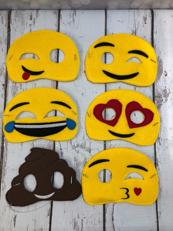 EMOJI masks Etsy