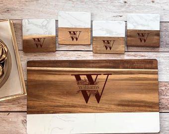 Personalized Marble Wood Charcuterie Board,Custom Cheese Board,Christmas Corporate Gift,Wedding Gift for couple,Bridal Shower,Closing gift