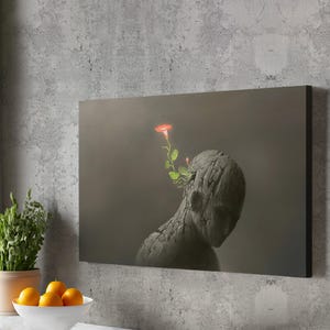 Contrast And Imagination Themed Decorative Canvas Art, Framed Canvas Wall Art, Surreal Canvas Wall Art, Surreal Modern Wall Decor