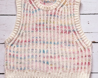 The Katie Vest knitting pattern