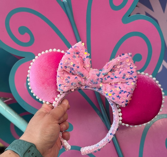 Pink Velvet, Piglet, Pretty in Pink, Sparkly Pink, sweetheart, valentine  Mouse Ears