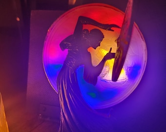 Buntglas-Multi-Lichterschloss mit speziellem Buntglas-Goldschlüssel