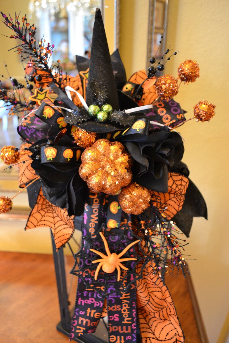 Witch Hat Halloween Lantern Swag Etsy