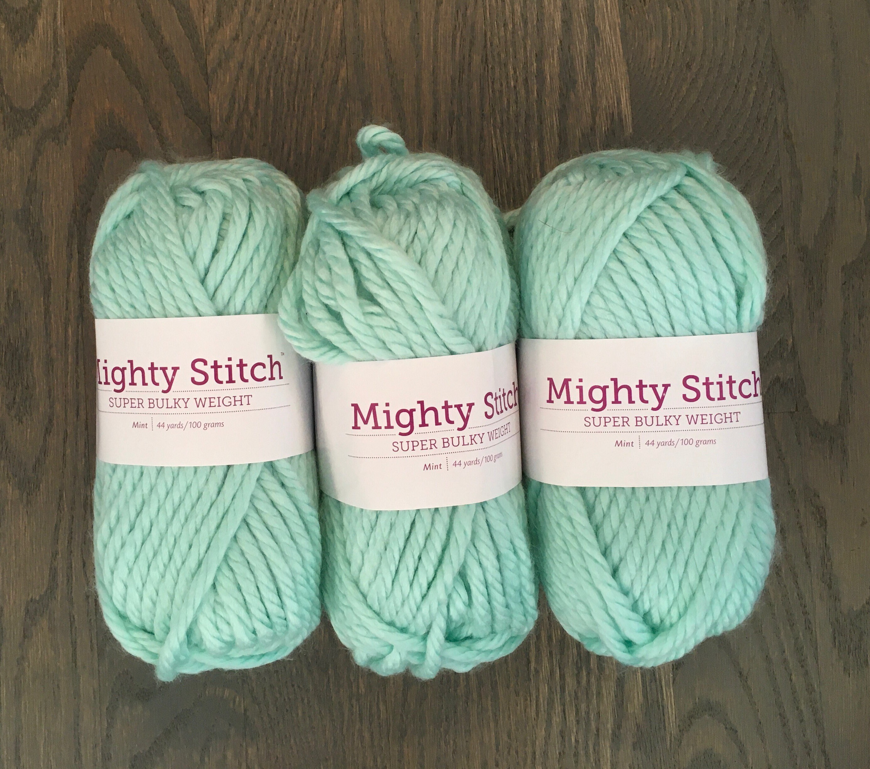 Yarn Destash Knit Picks Mighty Stitch Super Bulky Yarn in Mint Etsy