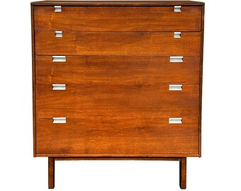 Bassett Mid Century Modern Highboy Dresser