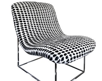 Milo Baughman for Thayer Coggin Mod Lounge Chair W/ Chrome Frame