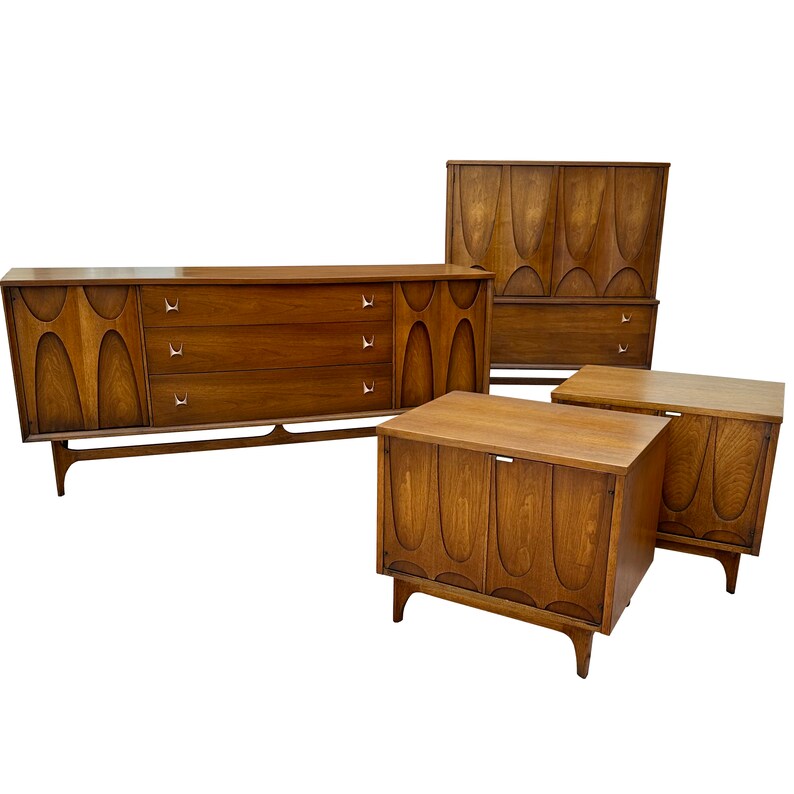 Vintage Broyhill Brasilia Bedroom Set Mid Century Modern Etsy