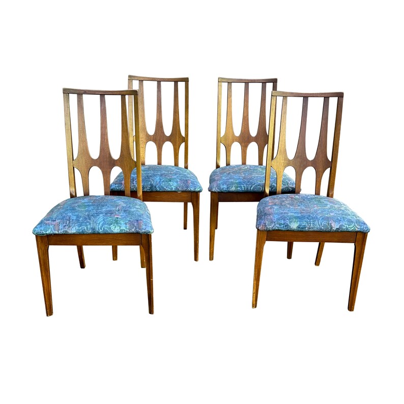 Vintage Broyhill Brasilia Dining Chairs Set of 4 Mid Century Etsy