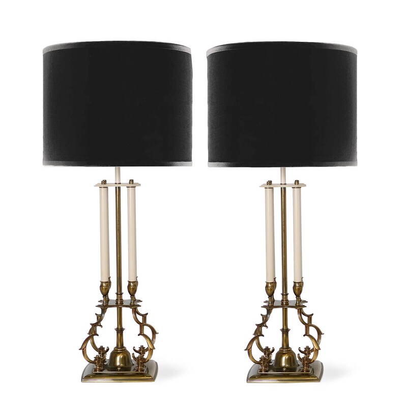 Parzinger Stiffel Brass Table Lamps