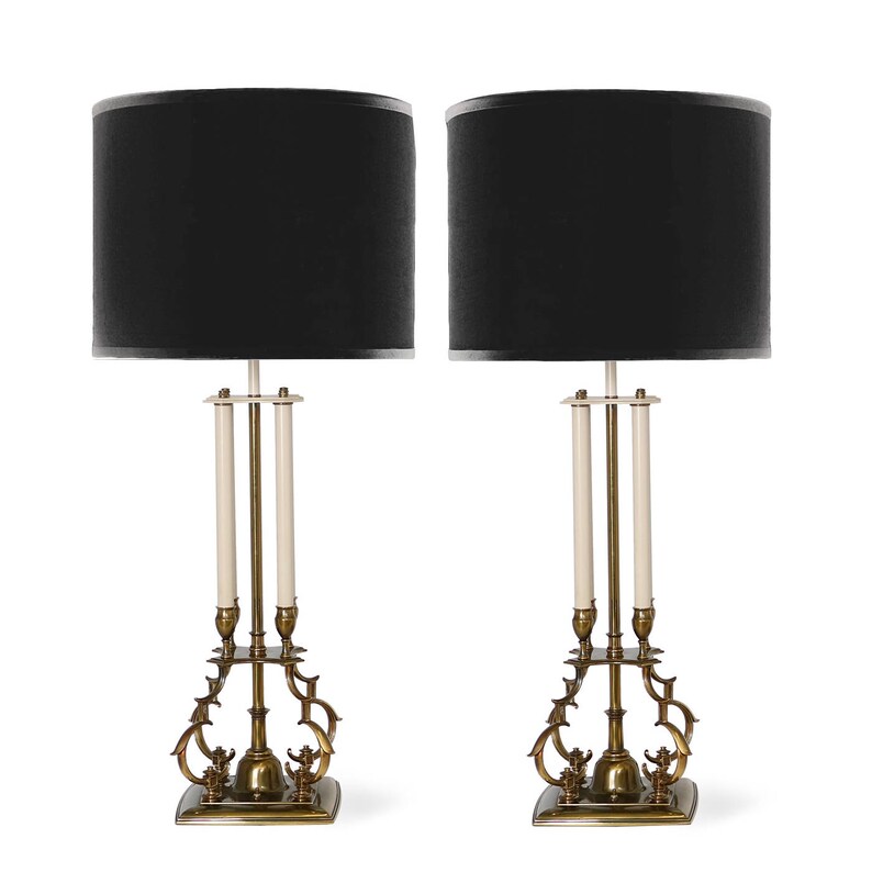 Parzinger Stiffel Brass Table Lamps image 1