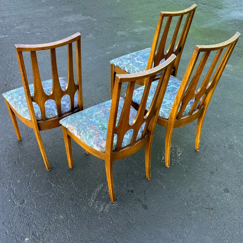 Vintage Broyhill Brasilia Dining Chairs Set of 4 Mid Century Etsy