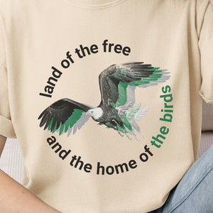 Eagles Shirt | Patriotic Philadelphia Tee | Philly Football Gameday T-Shirt Gift for Football Fan |  Comfort Colors Home of the Birds TShirt