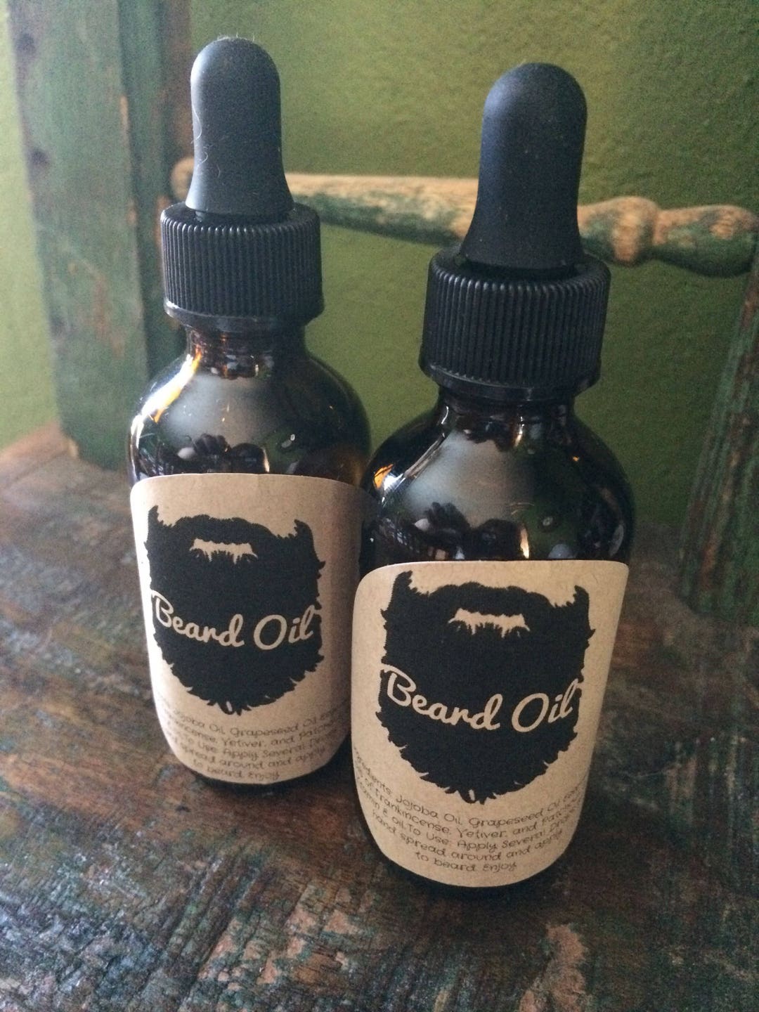 Men's Gift Beard Oil Frankincense, Vetiver, Patchouli, Jojoba