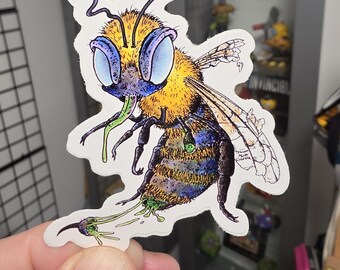 Zom-bee sticker