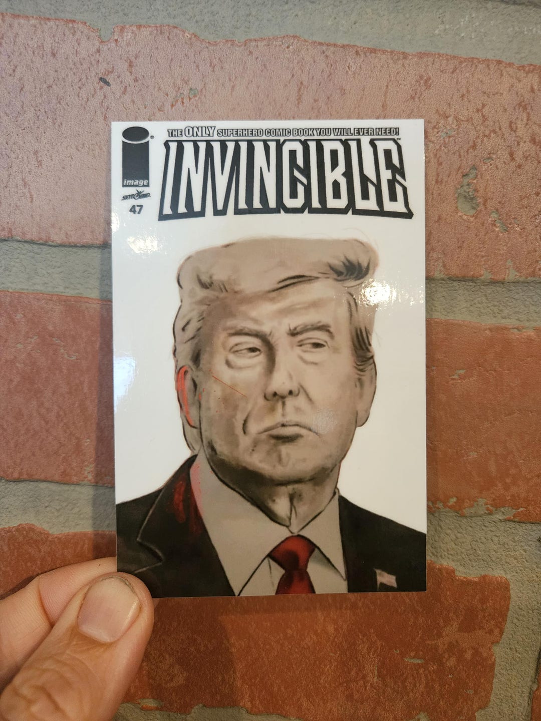 Trump Invincible Trump 47 Invincible Sticker - Etsy