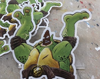 Ninja Turtle Head Sticker