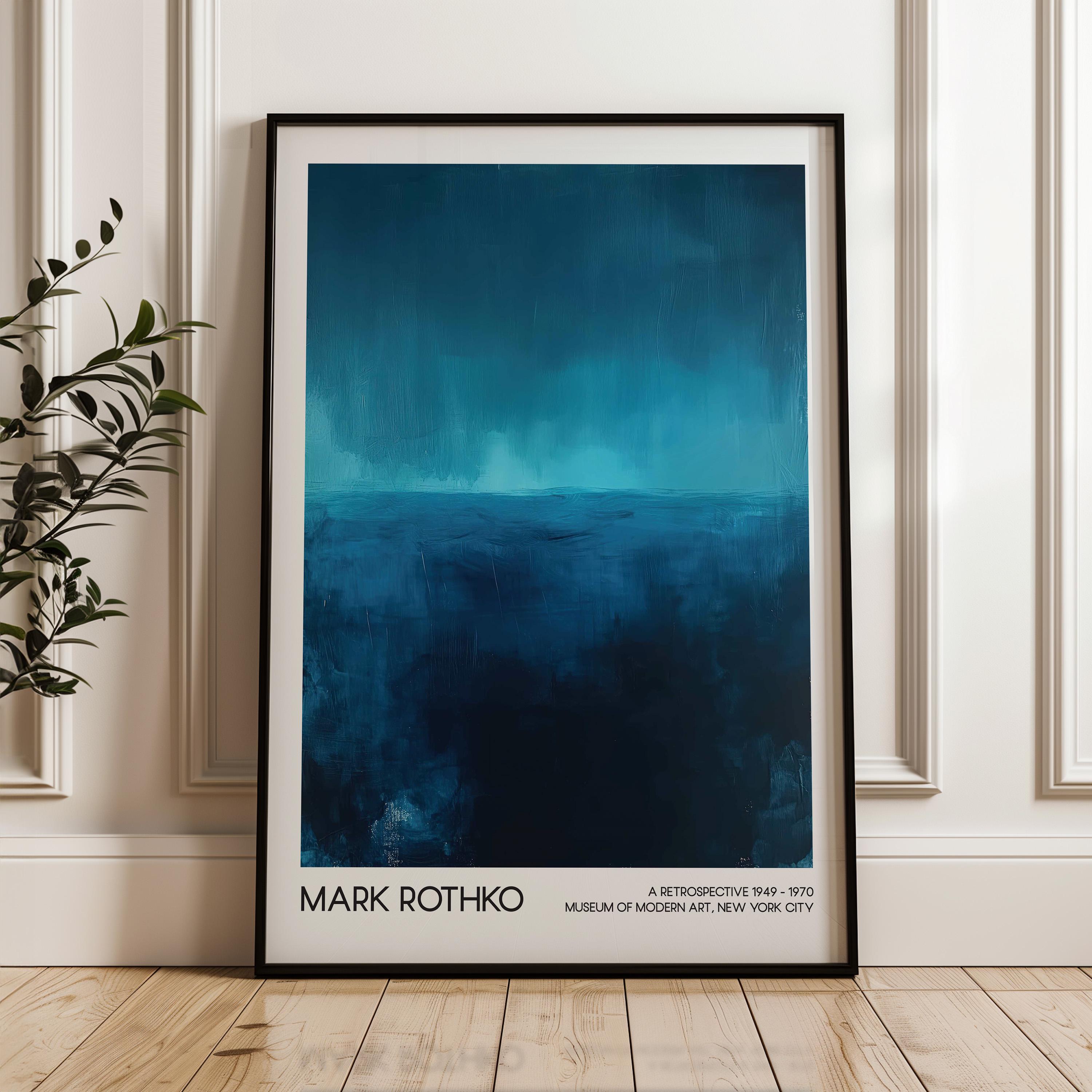 Mark Rothko Art Print, High Quality Poster, Exhibition Poster, Modern Painting, Vintage Home Decor, Wall Art, Minimalist Abstract